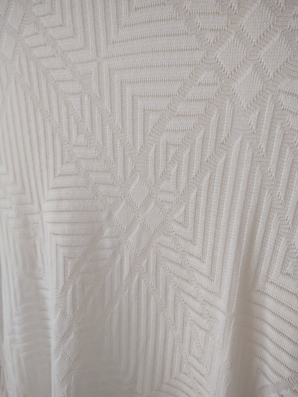 EUC Medium Jones Sport White Sheer Waterfall Open Front Long Sleeved Cardigan - Picture 5 of 5
